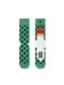 Grüne Socken mit Gnome-Motiv