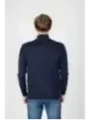 Navy gerippter Rollkragenpullover USAA