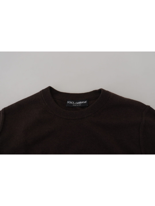 Sweaters Elegant Cashmere Crew Neck Sweater 800,00 € 8054802823826 | Planet-Deluxe