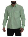 Shirts Mint Green Slim Fit Casual Button-Down Shirt 900,00 € 8052145576935 | Planet-Deluxe