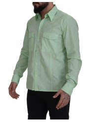 Shirts Mint Green Slim Fit Casual Button-Down Shirt 900,00 € 8052145576935 | Planet-Deluxe