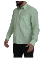 Shirts Mint Green Slim Fit Casual Button-Down Shirt 900,00 € 8052145576935 | Planet-Deluxe