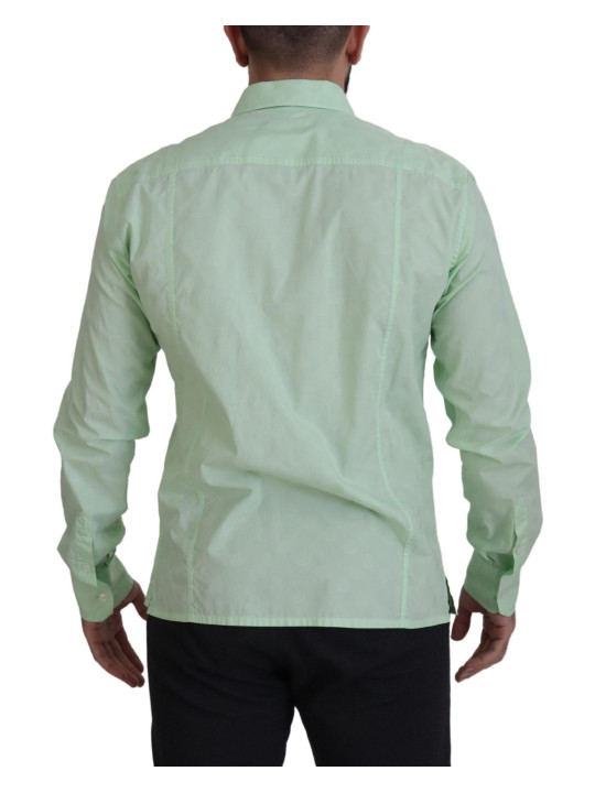 Shirts Mint Green Slim Fit Casual Button-Down Shirt 900,00 € 8052145576935 | Planet-Deluxe