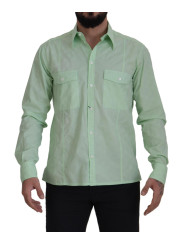 Shirts Mint Green Slim Fit Casual Button-Down Shirt 900,00 € 8052145576935 | Planet-Deluxe