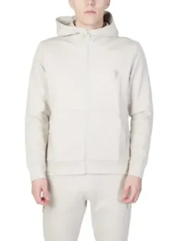 Beige Kapuzenpullover und Jogginghose Set