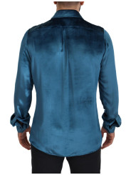 Shirts Elegant Blue Martini Slim Fit Casual Shirt 1.400,00 € 8052145660818 | Planet-Deluxe