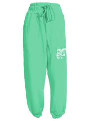 Jeans & Pants Chic Drawstring Sweatpants in Lush Green 150,00 € 8059975494187 | Planet-Deluxe