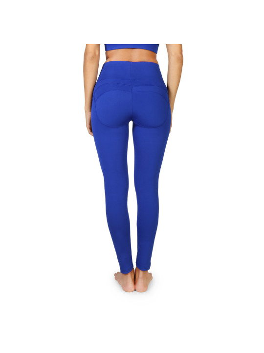Indigo blaue High-Waist Leggings spiegeln