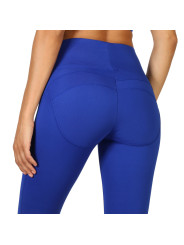 Dunkle Indigo-Leggings, hoher Bund