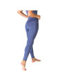Helle blaue nahtlose Yoga-Leggings