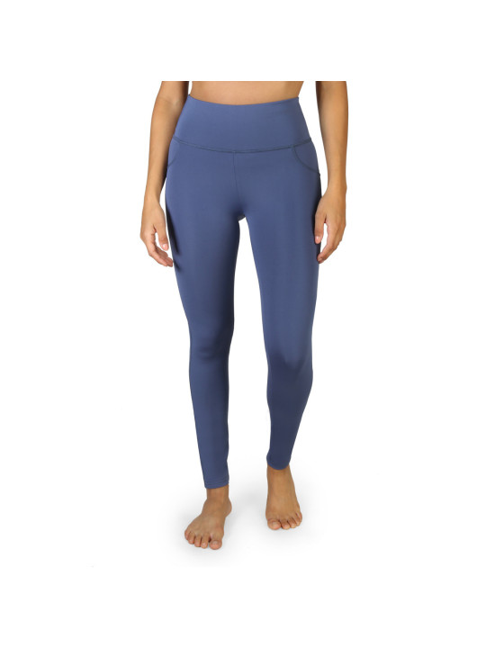 Blaue Damen Leggings mit hohem Bund