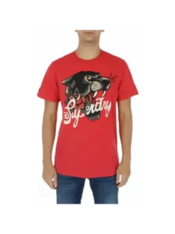 Rotes Superdry Panther T-Shirt