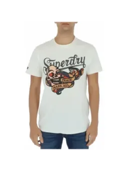 Superdry T-Shirt mit Schädelmuster
