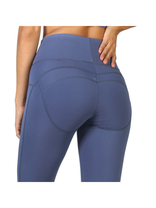Blaue Bodyboo Leggings mit Streifen