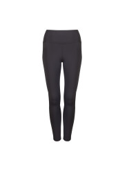 Graue, dicke Lycra-Leggings hochtailliert