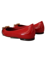 Flat Shoes Red Suede Crystal Loafers - Exquisite Elegance 900,00 € 8050246187777 | Planet-Deluxe