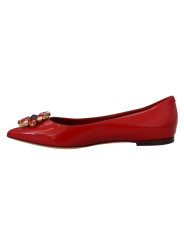 Flat Shoes Red Suede Crystal Loafers - Exquisite Elegance 900,00 € 8050246187777 | Planet-Deluxe