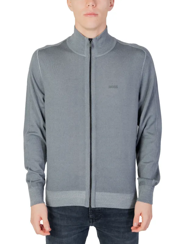 Graue Boss Jacke mit Reißverschluss Graue Boss Jacke mit Reißverschluss