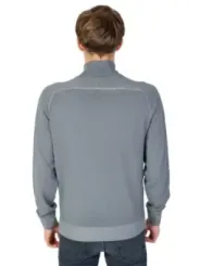Grauer Boss Merino Wollpullover
