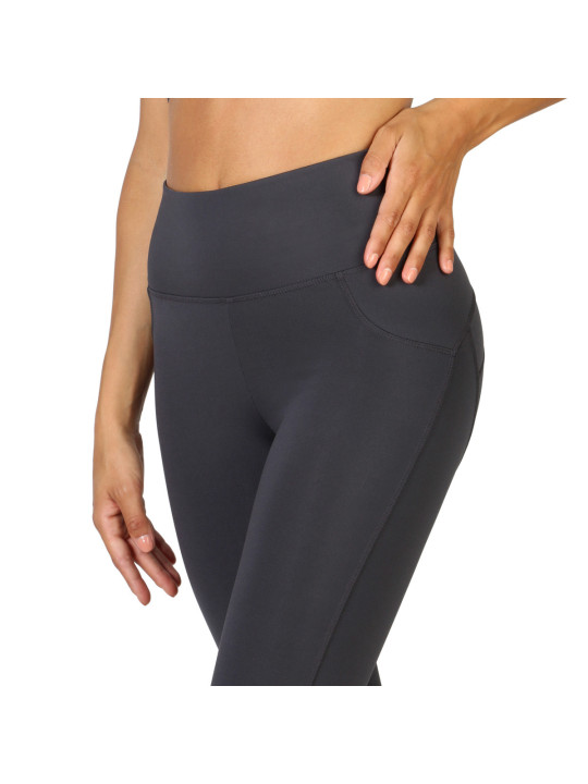 Dunkle graue nahtlose Sportleggings