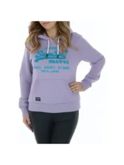 Lila Superdry Kapuzenpullover mit Logo