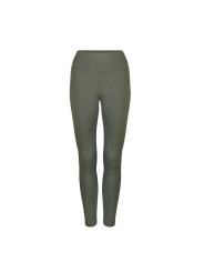 Khaki grüne Damen Leggings hochtailliert