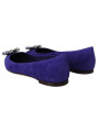 Flat Shoes Embellished Crystal Purple Suede Flats 900,00 € 8057155135110 | Planet-Deluxe