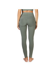 Grüne Yoga-Leggings mit hohem Bund