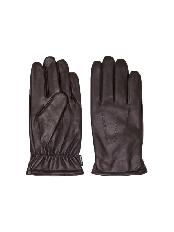 Dunkle Lederhandschuhe von Only & Sons Dunkle Lederhandschuhe von Only & Sons