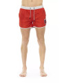 Swimwear Vibrant Red Swim Shorts with Front Print 90,00 € 8050593832597 | Planet-Deluxe