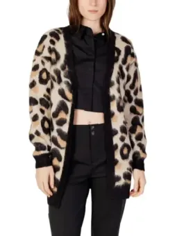 Leopardenmuster Kimono-Cardigan, Damenmode