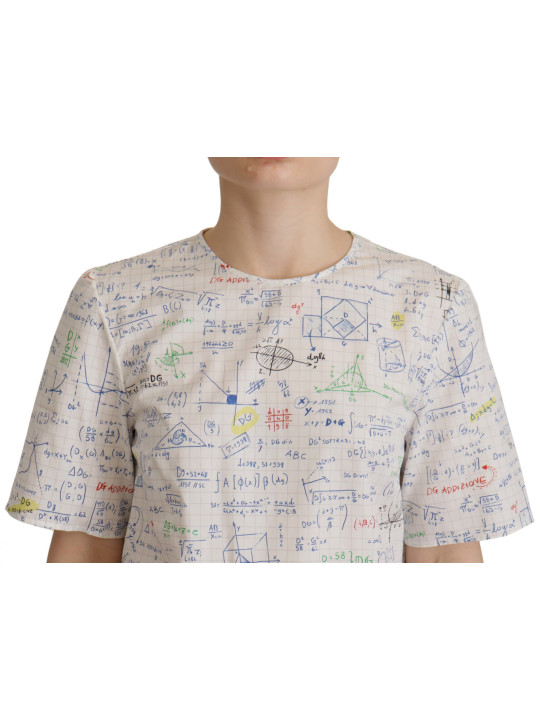 Tops & T-Shirts Algebra Print Round Neck Cotton Tee 690,00 € 8059579943708 | Planet-Deluxe