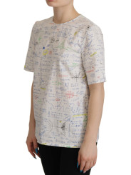 Tops & T-Shirts Algebra Print Round Neck Cotton Tee 690,00 € 8059579943708 | Planet-Deluxe