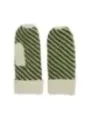 Grüne und weiße Winterhandschuhe