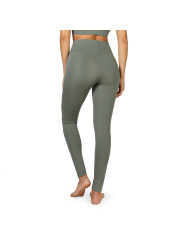 Khaki grüne Leggings mit hohem Bund