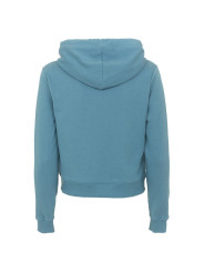 Sweaters Chic Light Blue Hooded Zip Sweatshirt 100,00 € 8060834743827 | Planet-Deluxe