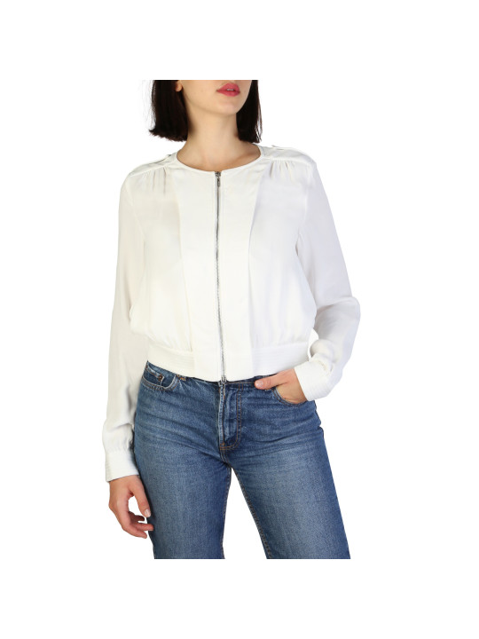 Weiße Armani Jeans Zip-Jacke