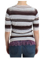 Tops & T-Shirts Striped V-Neck Knit Top with Lace Hem 310,00 € 8033983027627 | Planet-Deluxe