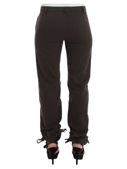Jeans & Pants Chic Brown Cotton Dress Pants 270,00 € 8033898678902 | Planet-Deluxe