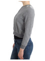 Sweaters Chic Gray Cotton Blend Short Cardigan 250,00 € 8033983027631 | Planet-Deluxe