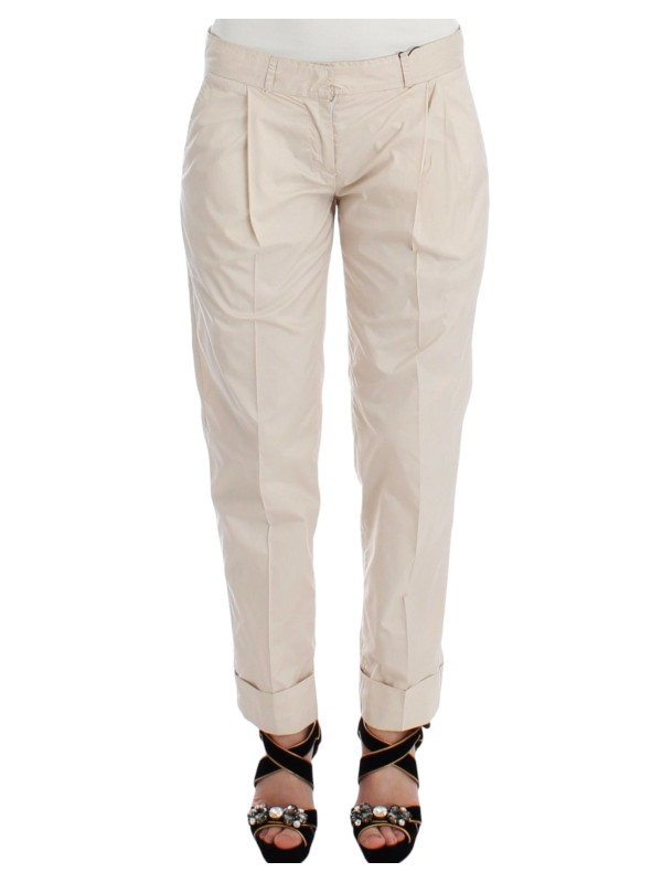 Jeans & Pants Chic Beige Chino Pants - Elegance Redefined 180,00 € 8050246185971 | Planet-Deluxe