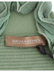 Sweaters Elegant Green Striped Wool Blend Sweater 360,00 € 7333413007759 | Planet-Deluxe