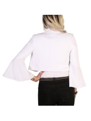 Weiße Bluse mit ausgestellten Ärmeln