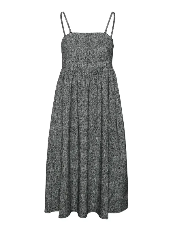 Schwarzes, weißes marmoriertes A-Linienkleid Schwarzes, weißes marmoriertes A-Linienkleid