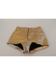 Shorts Gold High Waist Hot Pants Shorts 550,00 € 7333413045447 | Planet-Deluxe