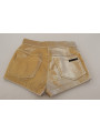 Shorts Gold High Waist Hot Pants Shorts 550,00 € 7333413045447 | Planet-Deluxe