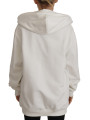 Sweaters Chic White Hooded Pullover Sweater 970,00 € 8057155014958 | Planet-Deluxe