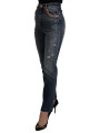 Jeans & Pants High Waist Skinny Designer Jeans in Blue 1.360,00 € 8054802352821 | Planet-Deluxe