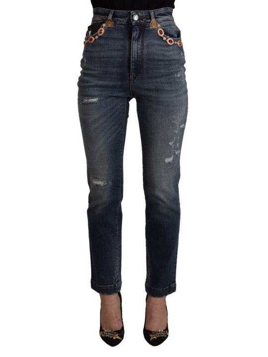 Jeans & Pants High Waist Skinny Designer Jeans in Blue 1.360,00 € 8054802352821 | Planet-Deluxe