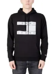 Tommy Jeans Logo schwarzer Hoodie